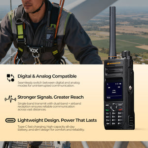 HD-67D Portable Digital Dual-Band Two-Way Radio