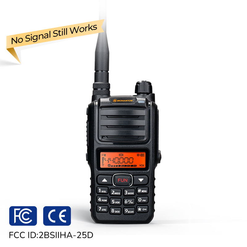HA-25D FRS Two-Way Radios: 160-Hour Endurance Walkie Talkie, 35-Mile Long Range Walkie Talkies, VOX, Group, Squelch Level Selectable Radios for Adult, 2Pack